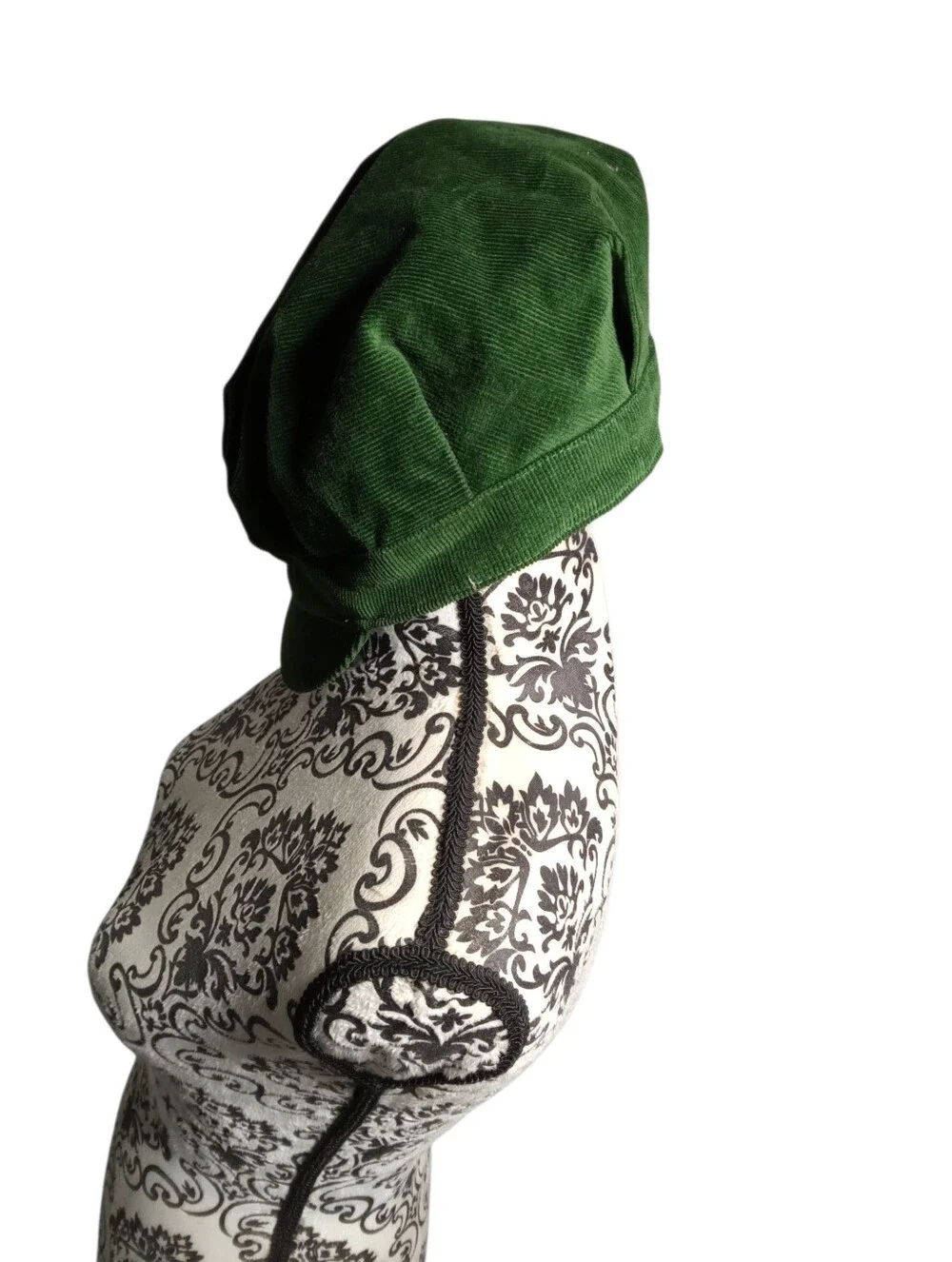 Unbranded Forest Green Newsboy Baker Boy Schoolboy Cadet Button Cap Hat